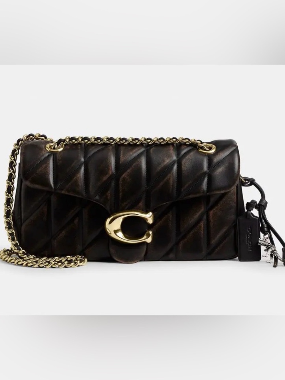 Coach Quilted Tabby Small Loved Leather Shoulder Bag 26 New with Tag !!